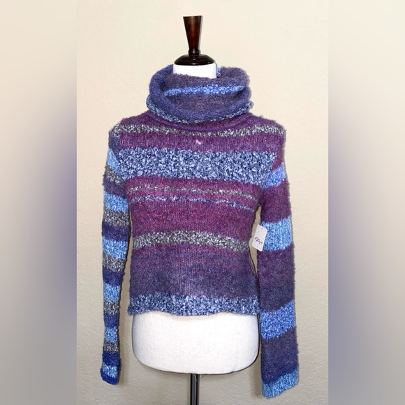 Free People My Girl Turtleneck Midnight Combo XS NWT - Picture 8 of 11